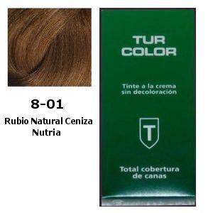Tinte Tur 8-01 Rubio Natural Ceniza Nutria